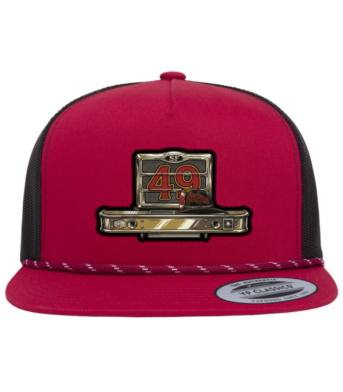 The Faithful Hat (red/black - rope)