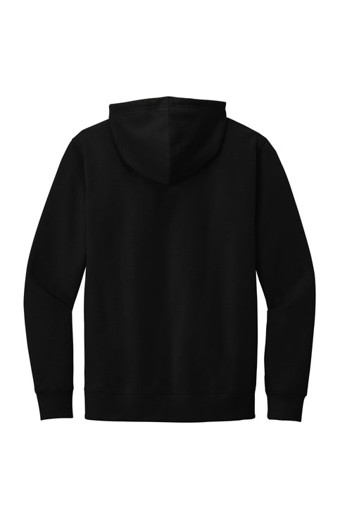 Back of black Frontline hoodie